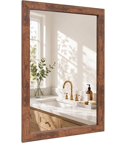 Amazon.com: Kate and Laurel Basking Vertical Wood Wall Mirror with